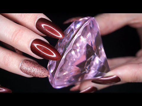 ASMR with 💎Diamonds and Rhinestones💎 | Shiny Triggers | Tapping & Scratching
