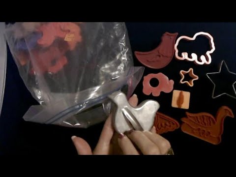 ASMR | Cookie Cutter Lot Show & Tell w/Tapping (Whisper)