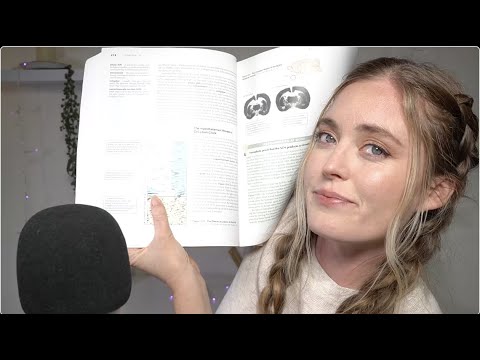 ASMR | Reading You to Sleep 😴 Psychology of Sleeping Textbook (tapping, repeating words, whispers)