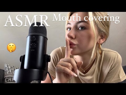 ASMR | Mouth Covering with SHHH 🤫 WHISPERING TO BE QUIET [German] Sleepy Nights 💤 Brain Massage 🫠
