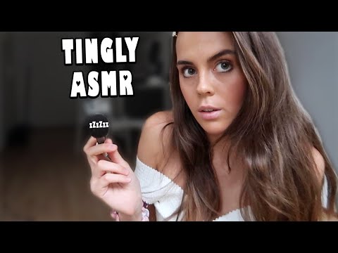 ASMR Tingly Kisses + Inaudible Whispering + Face/Mic Brushing