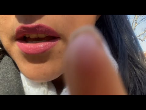 ASMR MOUTH SOUNDS AND PERSONAL ATTENTION OUTSIDE #shorts #asmr