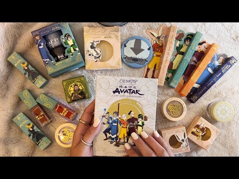 ASMR ColourPop x Avatar the Last Airbender Makeup Collection Unboxing | Tons of Makeup Triggers
