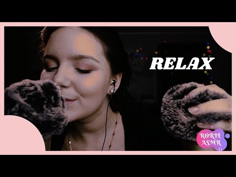 ASMR Intense Fluffy Mic Touching & With Triggers Words - Ear to Ear