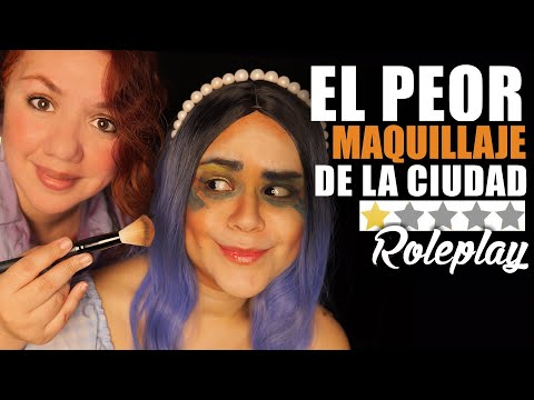 Maquillaje en PERSONA REAL en el PEOR Salon de Belleza de la CIUDAD | ASMR Español
