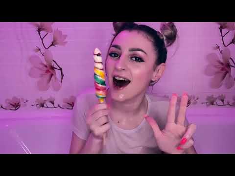 Lollipop Sucking in the Bath ASMR | Very Intense and Extreme