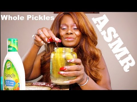 ASMR Pickle Eating Sounds Sk Tingling Crunch