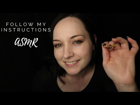 ASMR Follow My Instructions Eyes Open and Eyes Closed ⭐ Asking You Questions ⭐ Soft Spoken