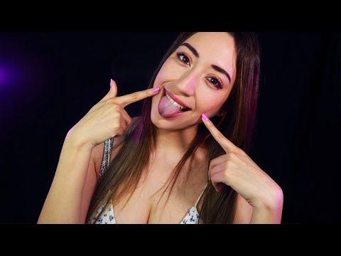 MOUTH SOUNDS 👅 bien RICOS para ti 👄Chicles Besitos Spit Painting y Sonidos MUY RELAJANTES ASMR