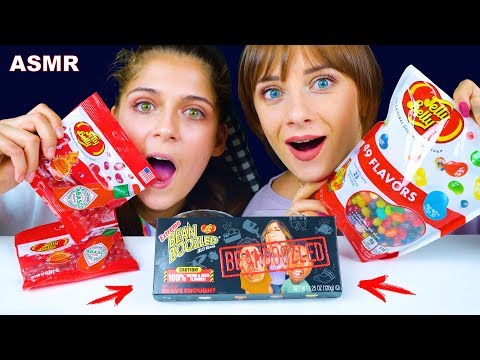 ASMR JELLY BELLY HOT SPICY, SWEET, BEAN BOOZLED (EATING SOUNDS) LiLiBu