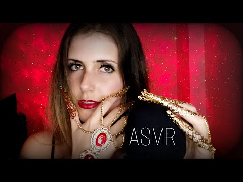 ASMR deutsch DEEP BRAIN SCRATCHING with my CLAWS | close up whispering | jewelry sounds german