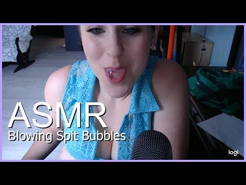 ASMR- Blowing Spit Bubbles