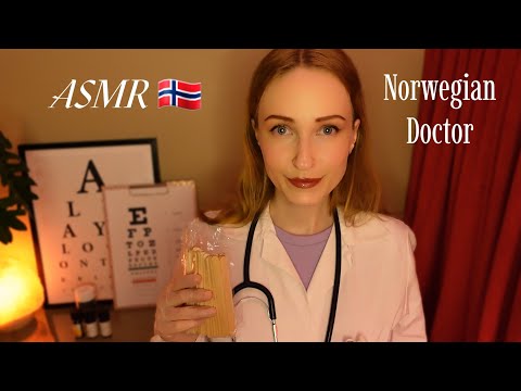 ASMR in Norwegian | Throat, Eye & Ear Doctor Roleplay 🩺📋 (Soft spoken Norsk, Personal Attention)❤️