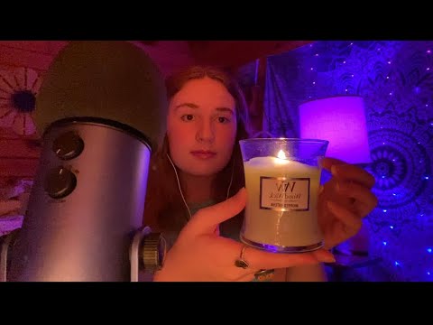 ASMR | crackling candle + slow relaxing triggers for sleep
