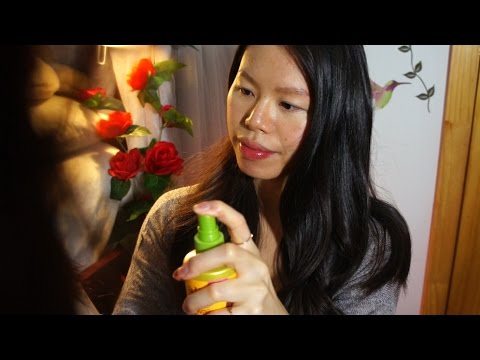 ASMR Hair Brushing + Hair Treatment After A Stressful Work Day! (SWEET Personal Attention Role Play)