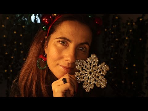 ASMR ❤️ Christmas Triggers With Glitter and Many Colors 🎄❄️☃️🦌