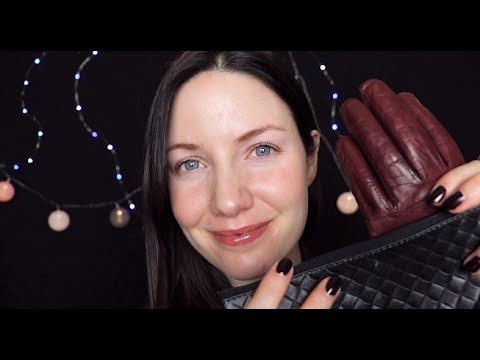 [ASMR] Leather Sounds with Lint Rolling, Tapping and Scratching
