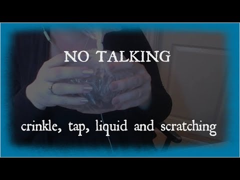 ASMR crinkle tap liquid scratch  (no talking)
