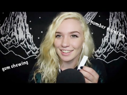 Sad girl chews gum for ASMR for the first time