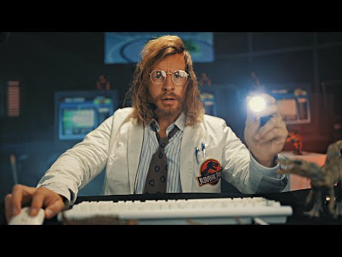 [ASMR] Jurassic Park Tech Guy [But Everything Goes Wrong] (typing, tannoy, clicking)