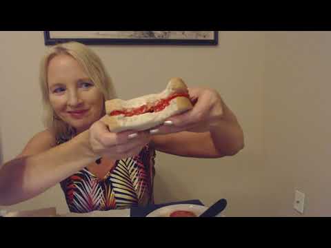 ASMR | Making & Eating Tomato Sandwiches