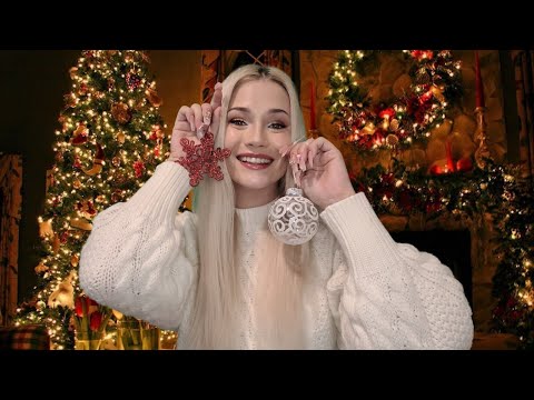 ASMR Decorating You With Ornaments Like a Christmas Tree (Personal Attention, Close-up Whispers)
