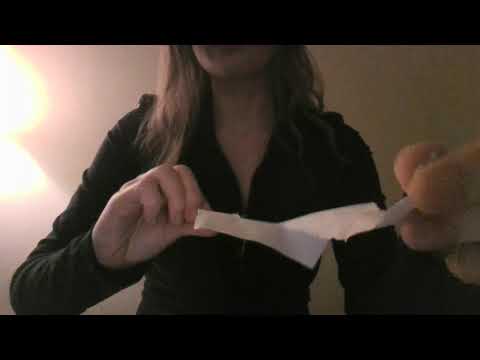 Ripping paper and playing with paper ASMR for 10 minutes