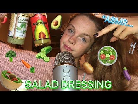 ASMR Salad Dressing Triggers | Tapping , Liquid , Scratching etc.