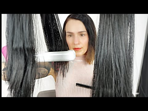 ASMR * Waves in your hair / straightening your hair *