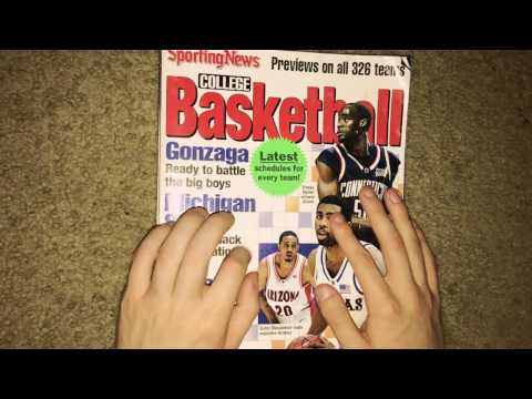 *ASMR* NCAA Basketball (March Madness, Page Turning, Gum Chewing)