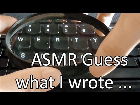 ASMR - Typing on Laptop Keyboard Keys. Binaural Ear to Ear Whispering.