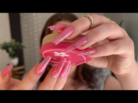fast not aggressive tapping for asmr #10 (pink objects) (no talking)