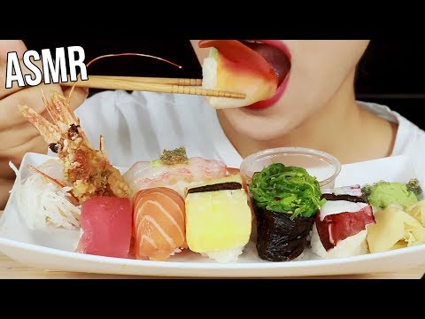 ASMR 🍣SUSHI🍣 초밥 리얼사운드 먹방 Eating Sounds Mukbang | MINEE EATS