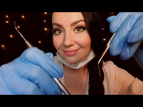 ASMR Dental Exam and Cleaning ~ Dentist Visit Roleplay