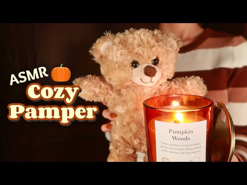 ASMR | Fall Pampering with Cozy Stories 🧸🕯️(layered personal attention, whispers, music) ft. Dossier