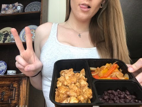 ASMR Eating Show: Chicken & Peppers