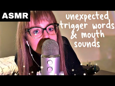 ASMR | Clicky/Inaudible Trigger Words & Mouth Sounds, Up Close Whispering 💖