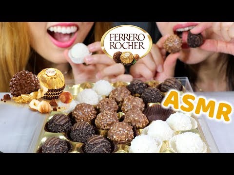 ASMR EATING FERRERO ROCHER CHOCOLATE 페레로로쉐 COLLECTION (CRUNCHY EATING SOUNDS) MUKBANG