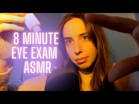 ASMR | Up Close Role play | Quick Eye Exam | Soft whispers | Visuals | Super Tingly