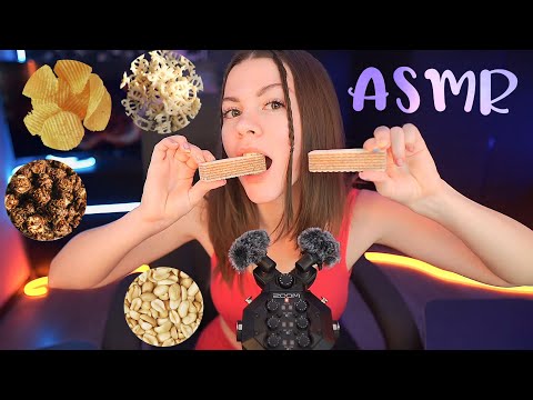 ASMR eating crunchy snacks 💥 АСМР поедание хрустящих закусок