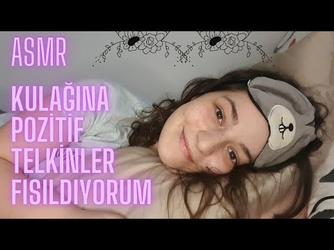ASMR Türkçe Roleplay | Kulağına Pozitif Telkin & Olumlamalar Fısıldayarak Seni Uyutuyorum 🥰🤍