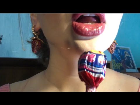 ASMR /АСМР ~  30 MINUTES OF EATING SOUNDS, LOLLIPOP THAT BECOMES A CHEWING GUM 🍓🍭 (no talking)