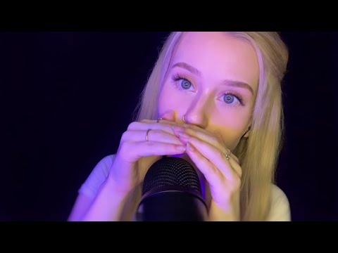 ASMR | Mouth Sounds (finger fluttering, tongue clicking, face touching)