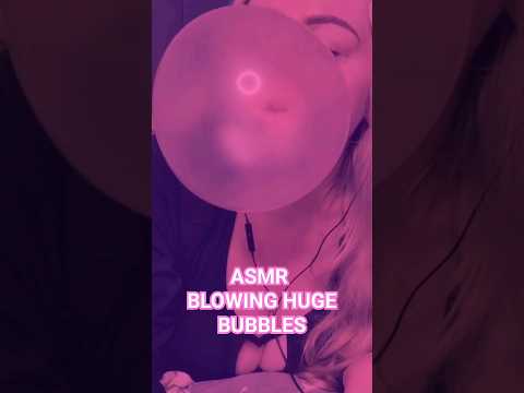 I love blowing huge bubbles 🫧😍 #shorts #asmr #bubblegum