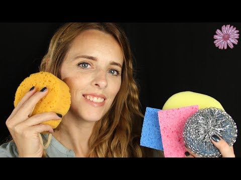 Fun with FOAM SPONGES - ASMR  | 🛀Assortment of Foam Sponges and Water🛀|