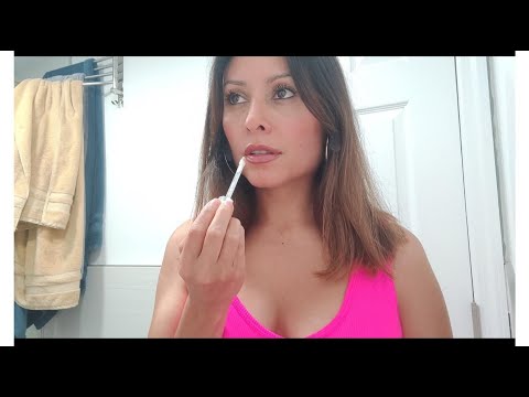 ASMR: Doing my makeup & Brushing my hair ( microphone update)