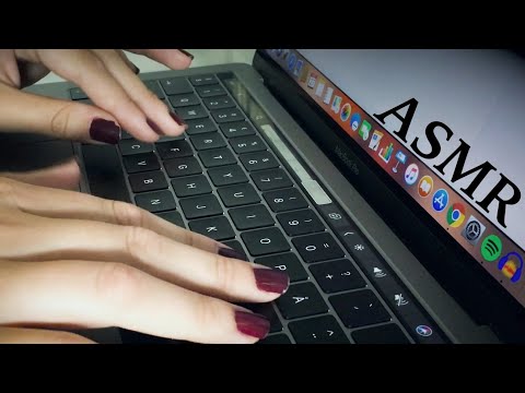ASMR Typing on Keyboard 💻 (Tapping, Relaxing Paper Sounds, No Talking)