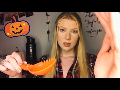 🎃Carving YOU on Halloween ASMR | My Little Pumpkin RP |mouth sounds variety & personal attention