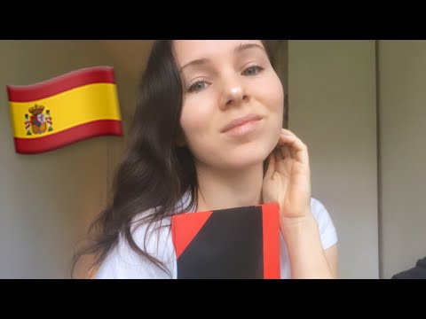 Reading In Spanish Español ASMR with Long Nails Tapping