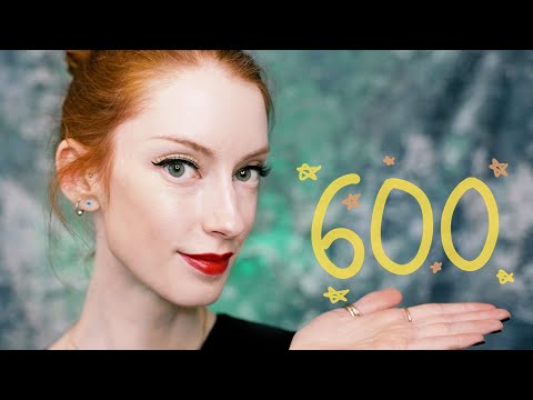 [ASMR] Close Up Binaural Counting Down From 600 ✨ Hand sounds / Movements ~ Whispered